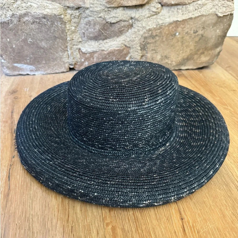STUNNING Eric Javitz Navy Straw Hat szXS price firm !!! - Picture 5 of 8